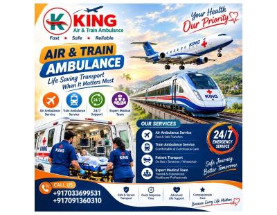 King Hi Tech Train Ambulance in Patna- experienced team for your support