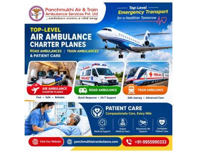 Panchmukhi Affordable Air Ambulance from Varanasi- Specialized Patient Transport with Transparency