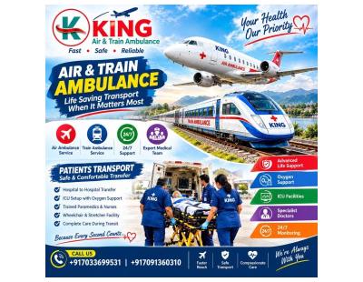 King Train Ambulance from Chennai- Interstate Medical Transfer