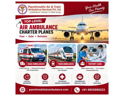 Panchmukhi Hi Tech Air Ambulance in Ernakulam- effortlessness involved during the shifting