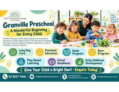 Granville Preschool – Play-Based Learning for Growing Minds