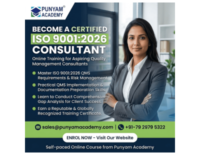 Become an ISO 9001-2026 QMS Consultant