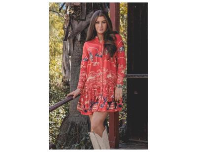 Get Pearl Snap Western Shirt Dress for Women for Halloween Day