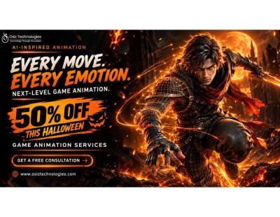 🎮 Epic Games Shifts Toward AI — Get 50% OFF Game Animation Services This Halloween!