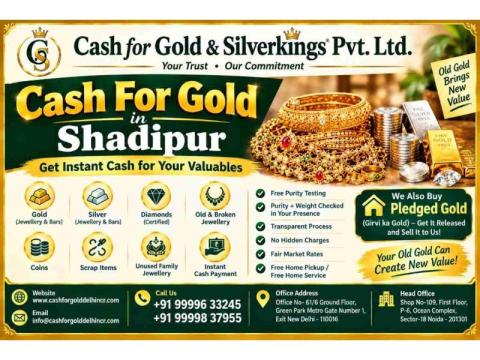 Easy Gold Selling with Cash For Gold in Shadipur Today