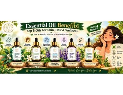 Essential Oil Benefits: Top 5 Oils for Skin, Hair & Wellness