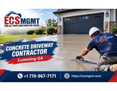 Concrete Driveway Contractor Cumming GA
