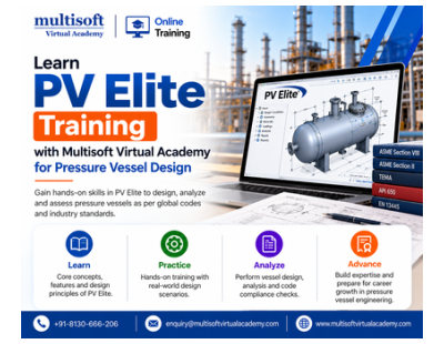 Learn PV Elite Training with Multisoft Virtual Academy for Pressure Vessel Design