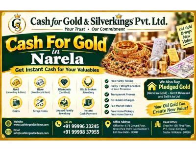 Easy Gold Selling with Cash For Gold in Narela Today