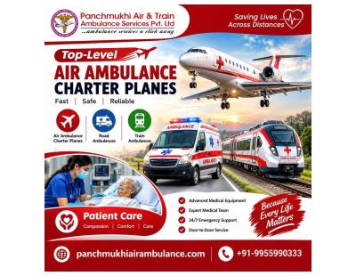 Panchmukhi Emergency Air Ambulance in Bangalore- Emergency Air Transport arranged safely