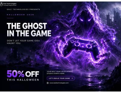 AI Is Opening New Gaming Doors — Grab 50% OFF This Halloween with Osiz Technologies!