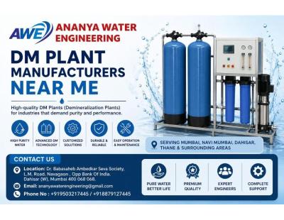 DM Plant Manufacturers in Mumbai | Call +919503217445