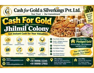 Cash For Gold in Jhilmil Colony for Old Family Jewellery