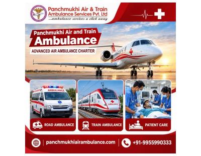 Panchmukhi Air Ambulance from Patna- Medical Flight Assistance without interruption