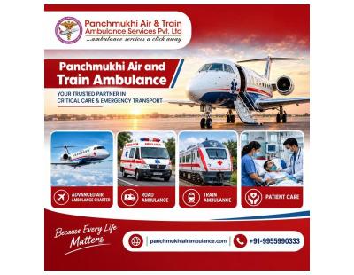 Panchmukhi ICU Air Ambulance in Delhi- Specialized Air Transport with ICU Support