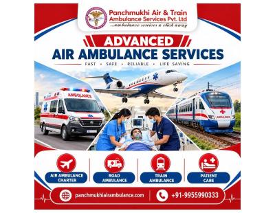 Panchmukhi Hi Tech Air Ambulance in Hyderabad- Safe Patient Transfer with hospital level care