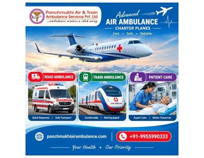 Panchmukhi Affordable Air Ambulance in Ranchi- Intercity Medical Flights at a budgeted price