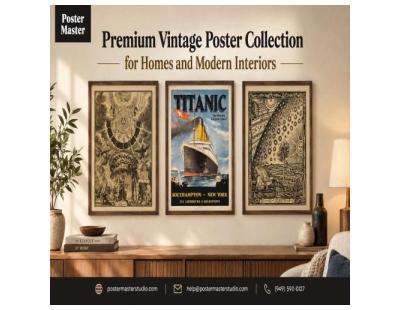 Premium Vintage Poster Collection for Homes and Modern Interiors