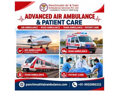 Panchmukhi Emergency Air Ambulance in Kolkata- Urgent Hospital Transportation without stress