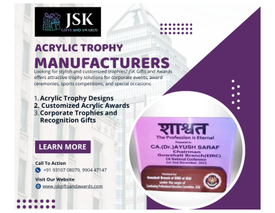 Acrylic Trophy Manufacturers – JSK Gifts and Awards