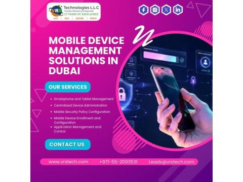 How Do Mobile Device Management Solutions in Dubai Secure Data?