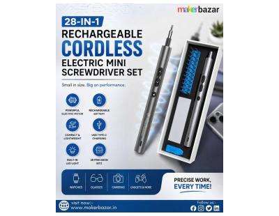 28-in-1 Rechargeable Electric Screwdriver for Easy Repairs