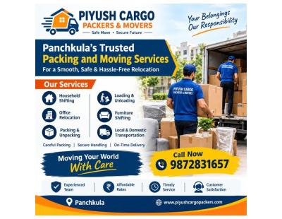 Piyush Cargo Packers & Movers Panchkula – Trusted Packing and Moving Services