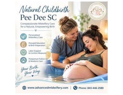 Natural Childbirth Pee Dee SC for Personalized Birth Support