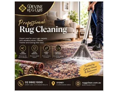 Professional rug cleaning in Sydney