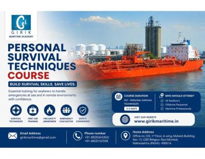 Personal Survival Techniques Course | Girik Maritime Academy