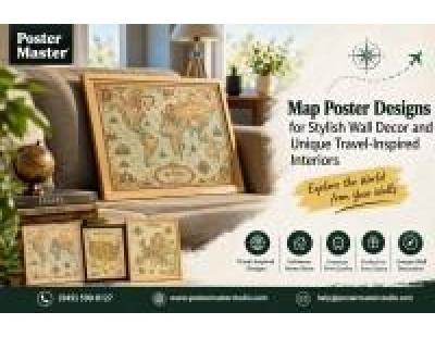 Map Poster Designs for Stylish Wall Decor and Unique Travel-Inspired Interiors – Poster Master