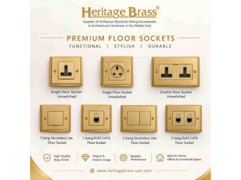 British Brass Floor Sockets for Homes | Get Pricing in Dubai