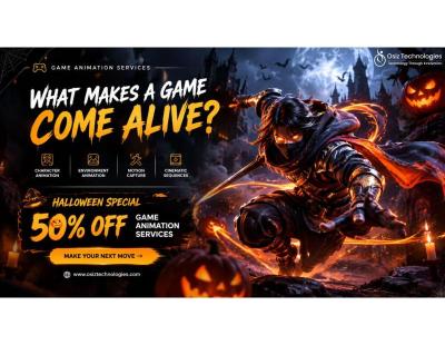 UAE Animation Buzz 🎃 Celebrate Halloween with 50% OFF Game Animation Services at Osiz!