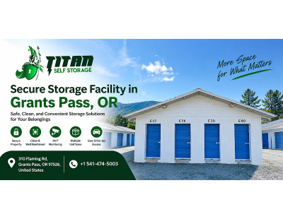 Self Storage facility in Grants Pass, OR for Your Storage Needs