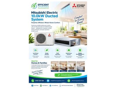 Mitsubishi Electric 10.0kW Ducted System – Whole-Home Comfort