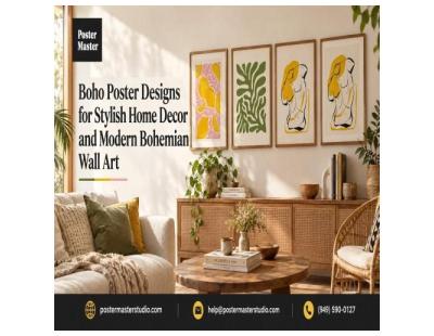 Boho Poster Designs for Stylish Home Decor and Modern Bohemian Wall Art | Poster Master