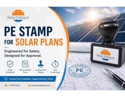 Reliable Solar PE Stamping Services USA for Residential and Commercial Projects