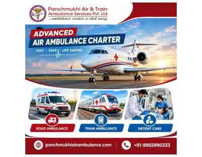 Panchmukhi Low Cost Air Ambulance in Patna- Advanced Medical Transfer with Cost effectiveness
