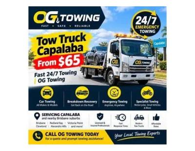 Tow Truck Capalaba From $65 | Fast 24/7 Towing | OG Towing