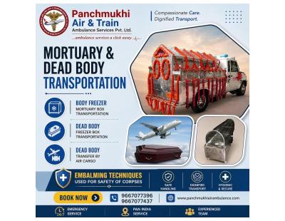 Panchmukhi Dead Body Freezer Box Transfer in Ahmedabad- Professional freezer box utilized