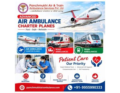 Panchmukhi Air Ambulance Cost from Ranchi- Air Ambulance Assistance Delivered on time