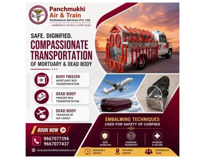 Panchmukhi Body Freezer Mortuary Box Transfer in Vellore- assured help as per your concern