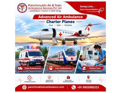 Panchmukhi Low Cost Air Ambulance in Guwahati - Emergency Medical Transport offered with Efficiency