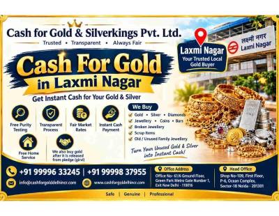 Cash For Gold In Laxmi Nagar for Gold Coins and Bars