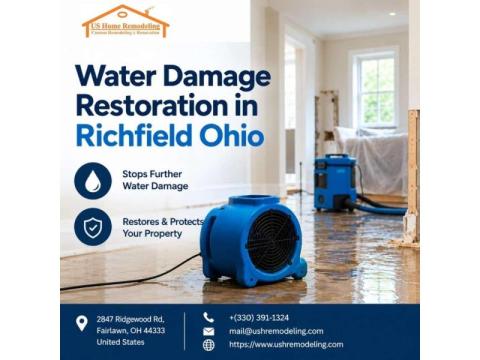 Water Damage Restoration in Richfield Ohio