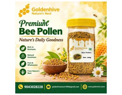Premium Bee Pollen by Golden Hive – Nature’s Daily Goodness