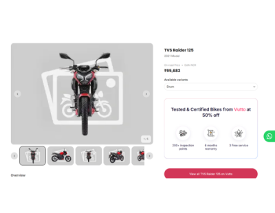 TVS Raider 125 Price, Specs,Top Speed, Mileage, Reviews & Photos