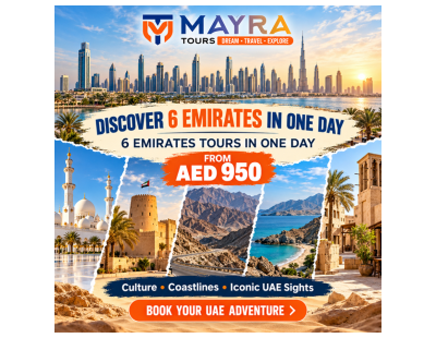 6 Emirates Tours in One Day from Dubai | Mayra Tours – From AED 950