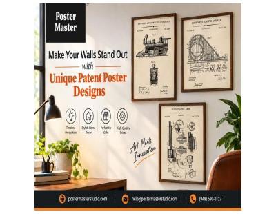 Make Your Walls Stand Out with Unique Patent Poster Designs