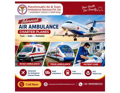 Panchmukhi Hi tech Air Ambulance in Delhi - Quick Retrieval arranged on time